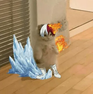 Standing Cat Anime @Icarusfalls telegram stickers