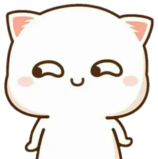 😏 f7d2db15 고양이, 귀여운, 카와이, 동물, 만화 telegram sticker