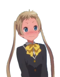 😳 887d8ba6 anime, cô gái, đỏ mặt, dễ thương, xấu hổ telegram sticker