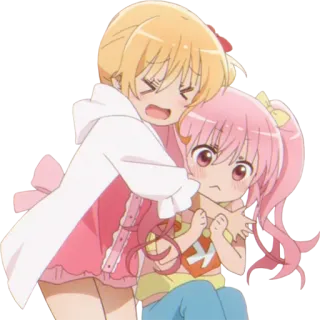 🤗 2adf6ae9 Anime, Niedlich, Cartoon, Freundschaft, Kawaii, Anime Mädchen, Umarmung telegram sticker
