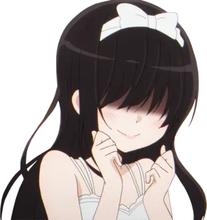 ☺️ 8b276abc Anime Mädchen, Maid, Comicfigur, Kawaii, Süß, Anime, Lächelnd telegram sticker