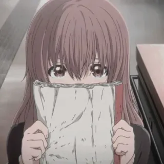 ✨ 87e411eb Anime, Cô gái, Ngại ngùng, Nhân vật, Dễ thương telegram sticker