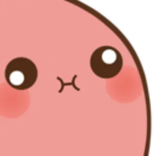 😤 548f4a8f 귀여운, 귀엽다, 블롭, 얼굴, 만화, 분홍색, 이모지 telegram sticker