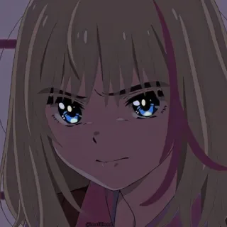 🤬 f3bff577 アニメ, 女の子, 悲しい, キャラクター telegram sticker