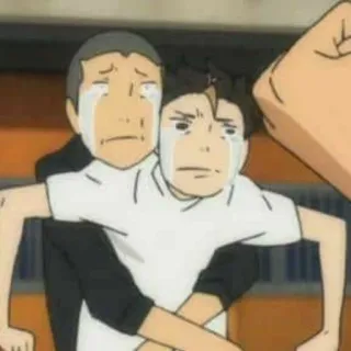 🐾 64d8238d anime, huilen, emotioneel, verdrietig, cartoon, personages, vriendschap telegram sticker