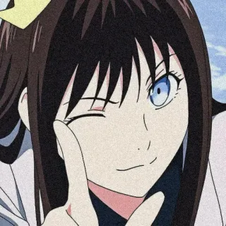 💌 5edb254c Anime, Mädchen, Zwinkern, Charakter, Manga telegram sticker