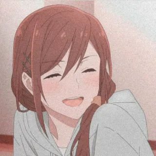 💌 e0253a78 Anime, Mädchen, Lächeln, Cartoon, Figur telegram sticker