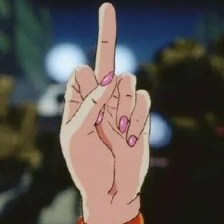 🌟 f546f570 dedo corazón, gesto obsceno, ofensivo, gesto de mano, insultante telegram sticker