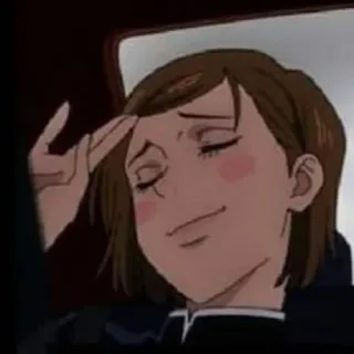 😼 119a824a Nobara Kugisaki Jujutsu Kaisen anime, woman, smug, jujutsu kaisen, nobara kugisaki, character, illustration telegram sticker