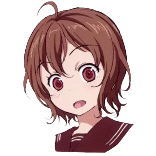 ⁉ 9bbc36f5 anime, cartoon, manga, girl, cute telegram sticker