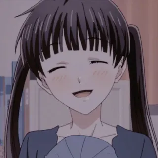 😄 295068a2 Аниме, Девушка, Улыбка, Счастливый, Милый, Каваий whatsapp sticker