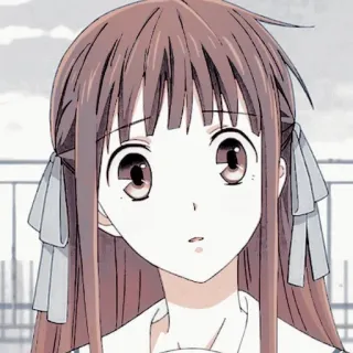 🥺 da6661c0 Tohru Honda Fruits Basket Аниме, Мультфильм, Девушка, Милая, Тору Хонда, Fruits Basket, Манга whatsapp sticker