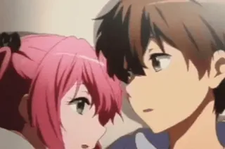 😙 dd4919b6 アニメ, カップル, ピンク髪, ロマンス, 漫画 telegram sticker