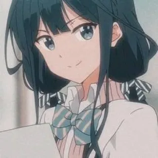 😎 0eb55f14 anime, girl, school uniform, cute, cartoon, character whatsapp sticker