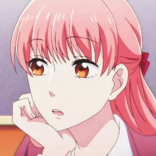 🎭 ec7a58d0 ragazza anime, capelli rosa, carina, cartone animato, manga telegram sticker