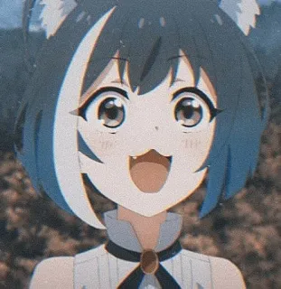 🤩 193e13eb Anime, Chica, Linda, Kawaii, Dibujos animados, Feliz, Orejas telegram sticker