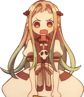 😠 42734765 Yako Toilet-bound Hanako-kun Anime, Ragazza, Yako, Hanako-kun il guardiano del bagno telegram sticker