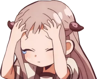 😣 62adf796 Yashiro Nene Toilet-bound Hanako-kun Anime, Manga, Yashiro Nene, Hanako-kun dei bagni, Triste, Piangere telegram sticker