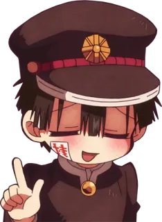 ☝️ 705e3b0f Hanako Toilet-bound Hanako-kun Anime, Personaggio, Uniforme scolastica, Manga, Fantasma telegram sticker
