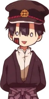 😀 d5ad7c9b Hanako-kun Toilet-bound Hanako-kun Anime, Manga, Fantasma, Soprannaturale, Uniforme scolastica telegram sticker