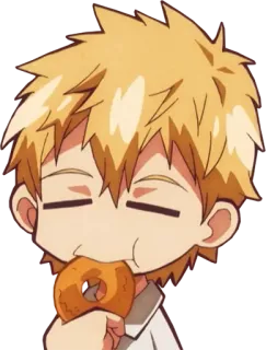 🍩 dd4bd708 Anime, Manga, Personaggio, Mangiare, Ciambella telegram sticker