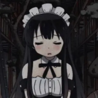 🥢 6d4390e0 Anime, Maid, Mädchen, Traurig, Süß, Manga telegram sticker