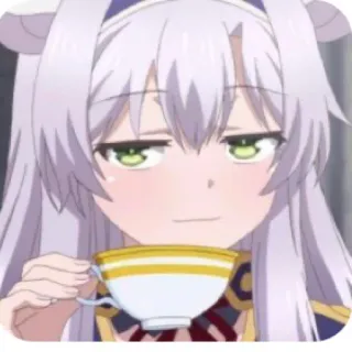 🥢 9c085c18 Anime, Mädchen, Tee, arrogant, süß, Cartoon telegram sticker