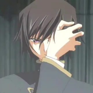 🧩 e07f2331 Lelouch Lamperouge Code Geass อนิเมะ, ลูลูช, Code Geass, ซีโร่, ตัวละคร whatsapp sticker