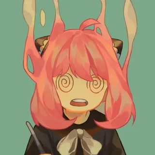 😵‍💫 506114b6 Anya Forger Spy x Family Anya Forger, Spy x Family, Anime, Manga, Kreskówka, Fanart whatsapp sticker