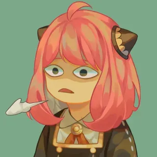 😮‍💨 87803c32 Anya Forger Spy × Family Anime, Manga, Postać, Spy Family, Anya whatsapp sticker