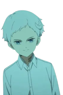 😈 0de1f4e9 Norman The Promised Neverland anime, manga, Norman, The Promised Neverland, boy, character telegram sticker