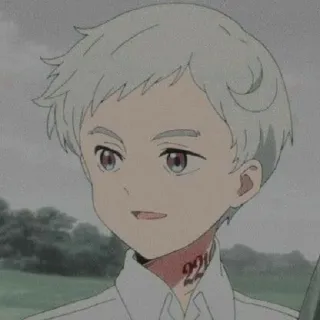 ☺️ 36e07e77 Norman The Promised Neverland 22194 anime, boy, character, norman, the promised neverland telegram sticker
