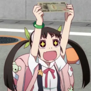 🥢 884c9f67 anime, money, kawaii, japanese yen, cartoon, character, happy, celebration telegram sticker