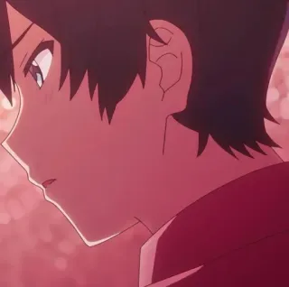 😘 d8109d63 Anime, Chico, Perfil, Dibujo animado, Retrato whatsapp sticker