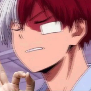 🌈 0cad1621 Shoto Todoroki My Hero Academia Anime, Personnage, Todoroki, Shoto, My Hero Academia telegram sticker