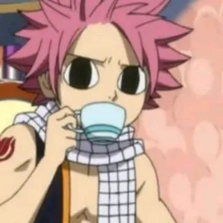 🌈 1734d984 Natsu Dragneel Fairy Tail Anime, Natsu, Fairy Tail, thé, mignon telegram sticker