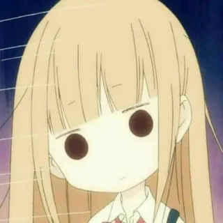 🌈 5910c79f Anime, Dessin animé, Fille, Personnage, Expression faciale telegram sticker