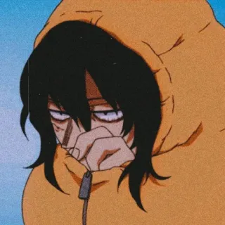 "Anime mood" @thunderwmoon whatsapp stickers