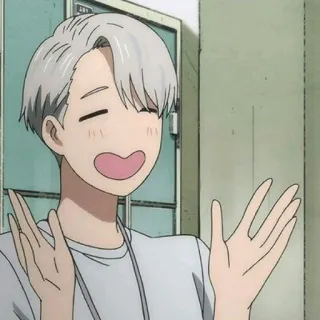 🌈 d12f094d Anime, Dessin animé, Joyeux, Personnage, Souriant, Expression, Mignon telegram sticker