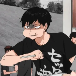 ⚜ 3682d63b セッドイド海の anime, character, manga, cartoon, expression, haikyuu telegram sticker