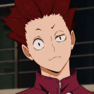 ⚜ 514b6c98 Tendō Satori Haikyu!! anime, haikyuu, tendou satori, funny, sarcastic, manga, cartoon telegram sticker