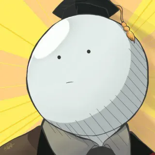 ⚜ bd421d49 Koro-sensei Assassination Classroom Koro-sensei, Assassination Classroom, anime, manga, graduation, teacher telegram sticker