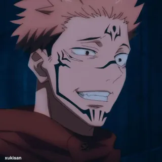 ⚜ cfaec127 xukisan anime, man, character, facial markings telegram sticker