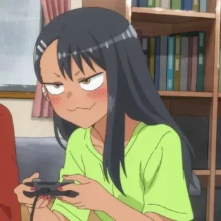 😏 3ebec15d Nagatoro Don't Toy with Me, Miss Nagatoro Anime, Nagatoro, Gry, Śmieszne, Słodkie, Postać telegram sticker