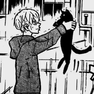 🎱 006f8bf4 Anime, Manga, Mèo, Con trai, Thang độ xám, Nhân vật telegram sticker