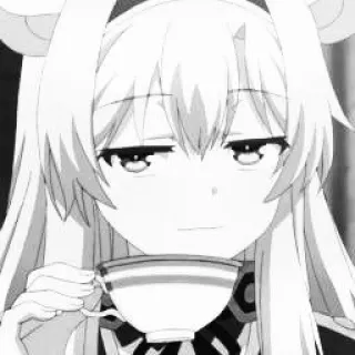 🎱 9eded3c4 Anime, Cô gái, Trà, Uống, Nhân vật, Dễ thương telegram sticker