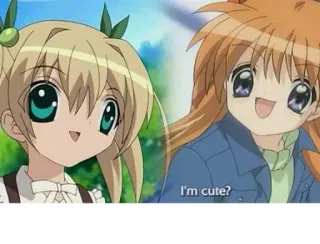 👀 309a47d7 I'm cute? Anime, Mono, Dibujos animados, Animación, Chica, Personaje whatsapp sticker