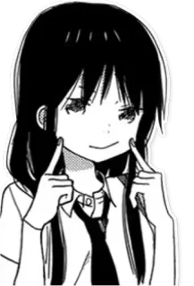 😊 296bc766 Аниме, Манга, Девушка, Счастливый, Милый, Улыбается telegram sticker