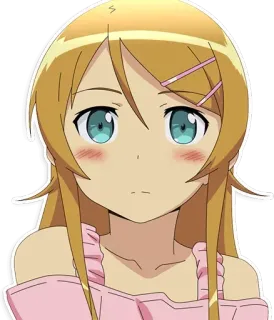 😳 6d8d4f0e Аниме, Девушка, Милая, Персонаж, Мультфильм telegram sticker