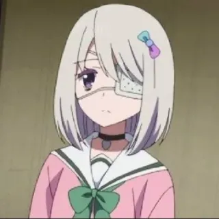 🍑 f4cad74d Anime, Gadis, Penutup mata, Lucu telegram sticker